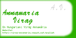 annamaria virag business card